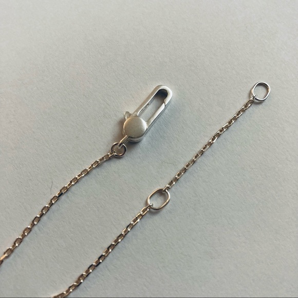 GUCCI Large Square Pendant Necklace Signature Trademark Logo Silver $450 New box - Picture 10 of 16